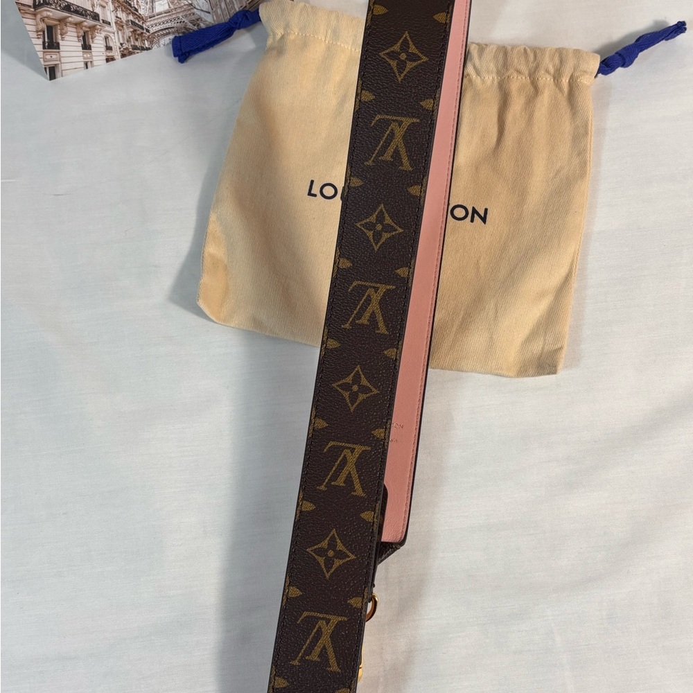 Gorgeous Louis Vuitton Bandouliere Strap Monogram Rose Sold - Picture 8 of 9